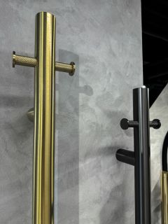 Полотенцесушитель электрический Boheme Uno 726-GM 150x12 см оружейная сталь